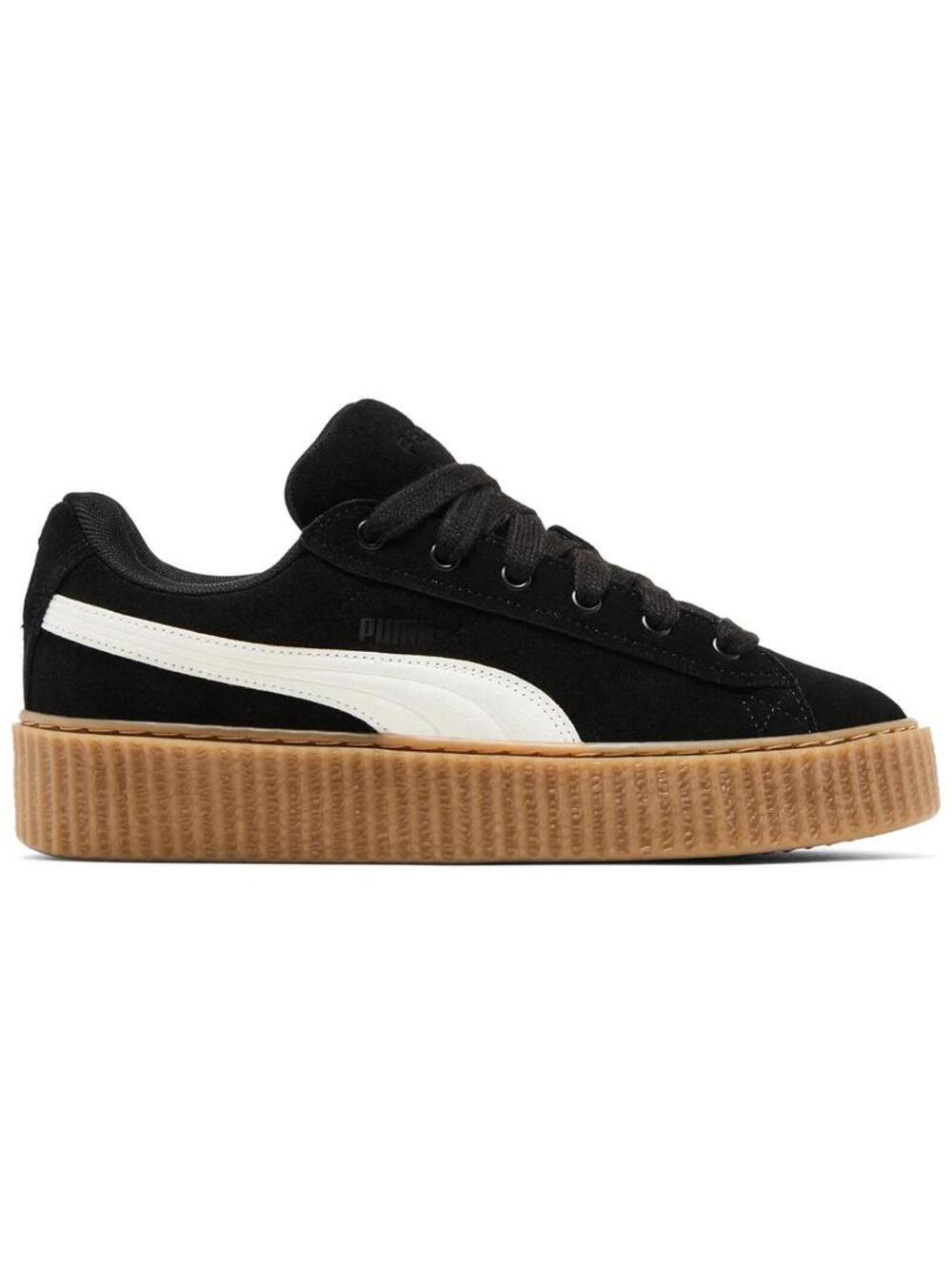 FENTY x PUMA Platform Suede Sneakers Black White Size 9.5 EUC